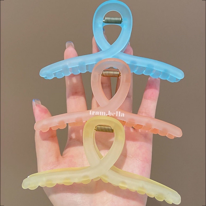 kẹp tóc càng cua dài kiểu hàn quốc kẹp dài nhiều màu