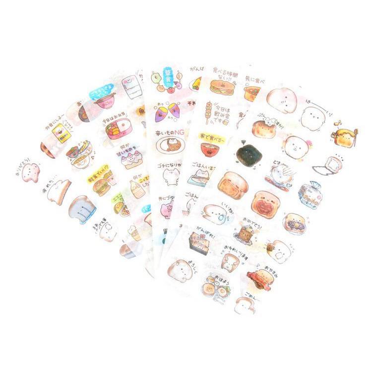 (Lẻ Tấm) Ảnh Dán Sticker hoạt tiết Đò Ăn Cây Cảnh Ấn Cổ Trang dễ thương độc đáo trang trí sách ảnh nhật ký nhiều mẫu