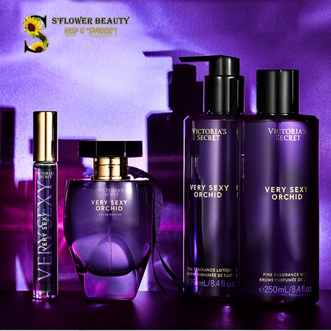 💜 VERY SEXY ORCHID | Bộ Sản Phẩm Xịt Thơm - Sữa Dưỡng Nước Hoa Toàn Thân Victoria’s Secret Body Lotion - Body Mist