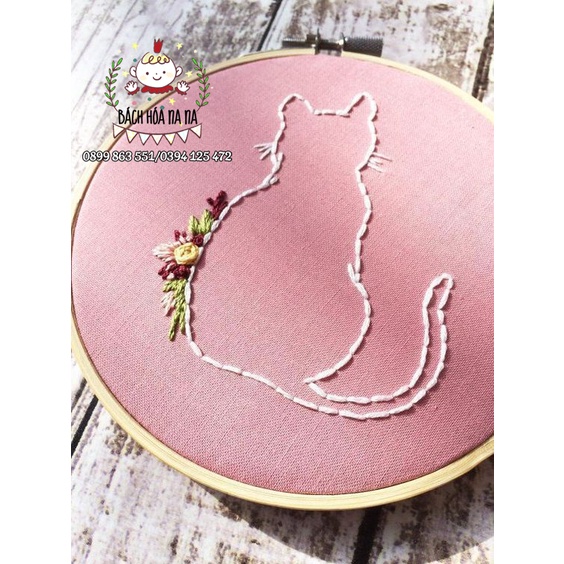 Bộ tranh thêu chéo trang trí làm thủ công 22x22cm- Tranh thêu chữ X trang trí hình ĐỘNG VẬT xinh xắn- DIY- NA HANDMADE