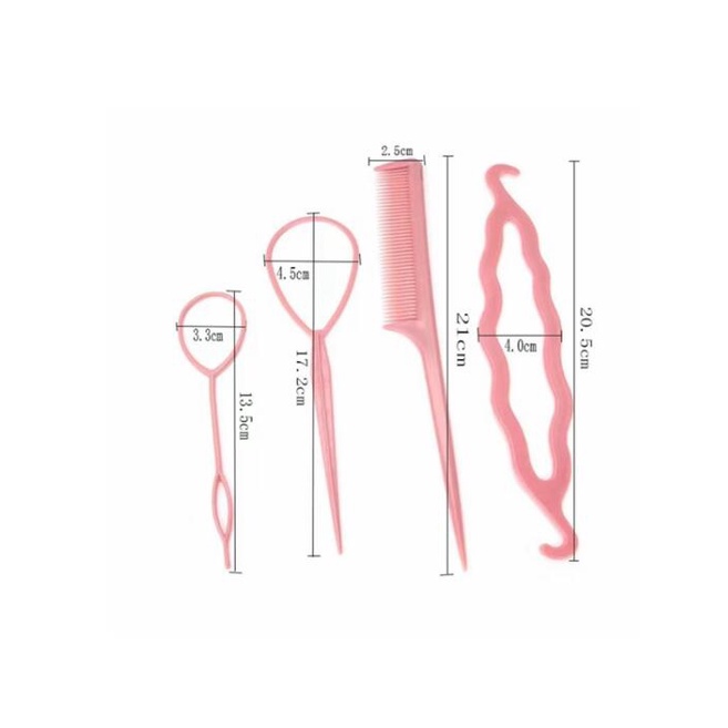 Bộ 2/4 Dụng Cụ Hỗ Trợ Tạo Kiểu Tóc Bện Cho Người Lớn Và Trẻ Em