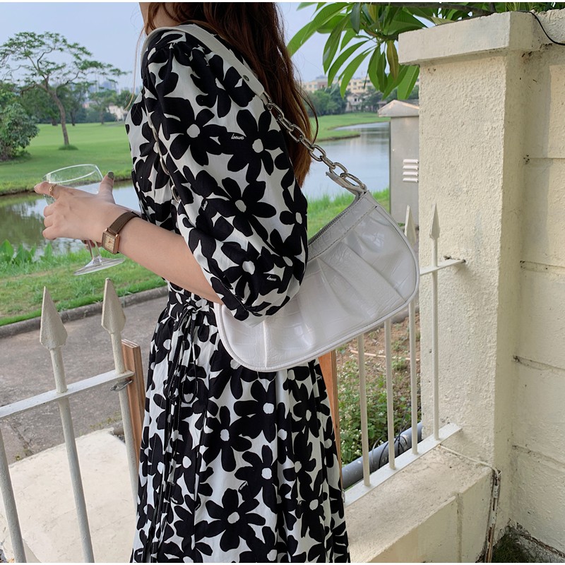 Túi Đeo Vai Thiết Kế Xếp Ly Dành Cho Nữ