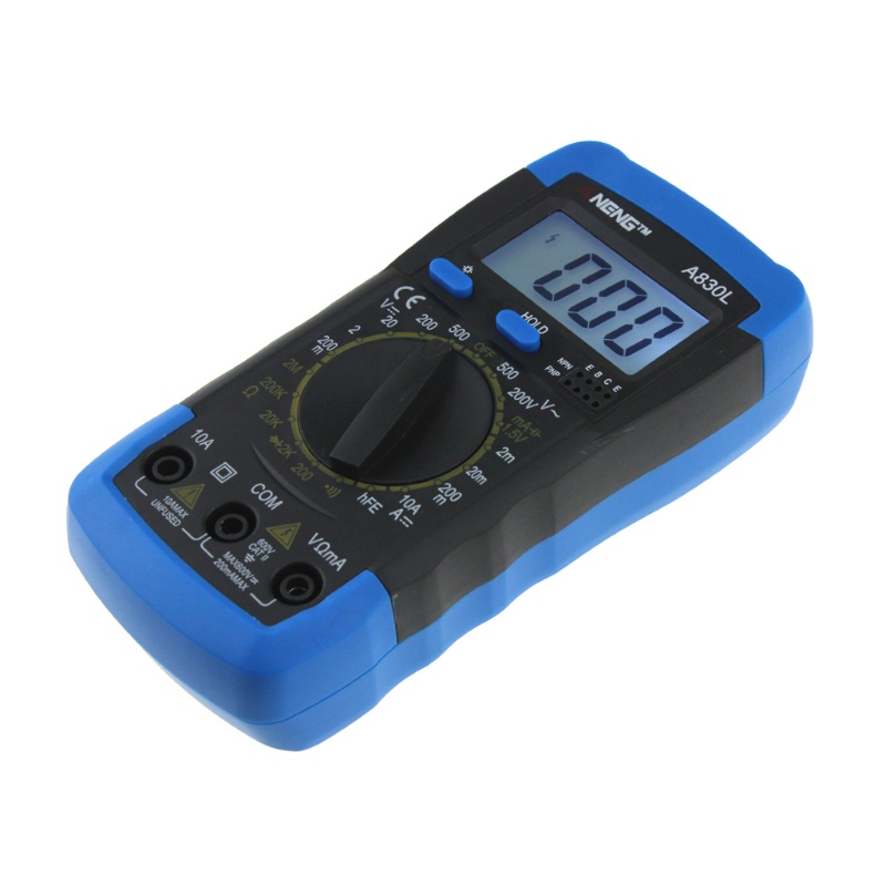 Đồng hồ vạn năng kỹ thuật số ANENG A830L màn hình LCD DC đo điện áp xoay chiều đa năng