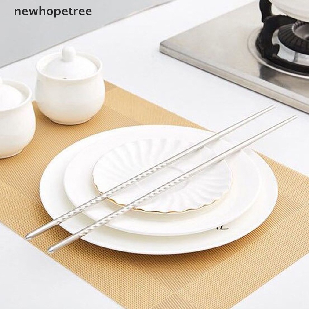 1 Đôi Đũa Dài Bằng Thép Không Gỉ Dùng Chiên Thức Ăn