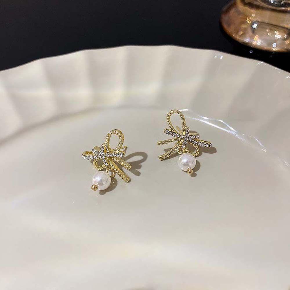 Khuyên Tai Hình Nơ Phong Cách Hàn Quốc Dành Cho Nữ|Khuyên Tai Nữ Trang Tạo Hình Độc Đáo