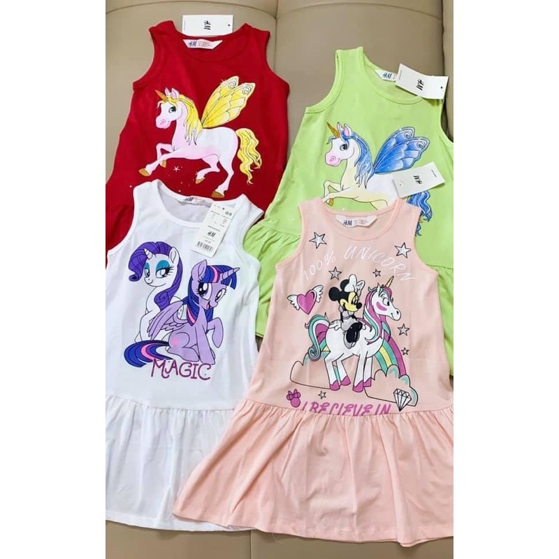 Đầm / Váy HM cotton bé gái VNXK