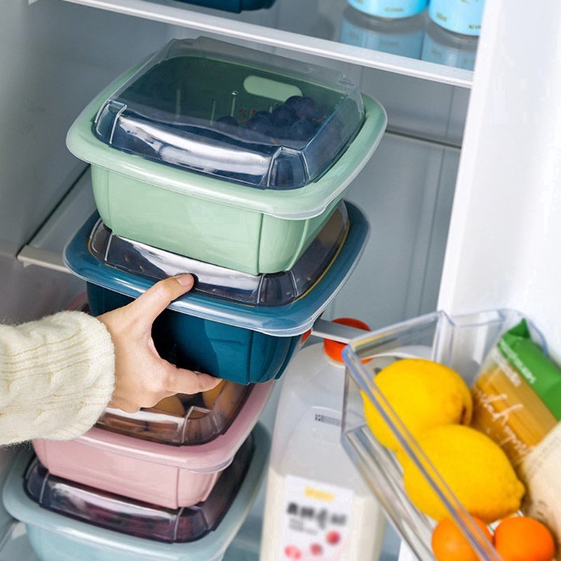 Rổ rửa rau củ quả hai lớp đa năng tiện lợi dành cho nhà bếp