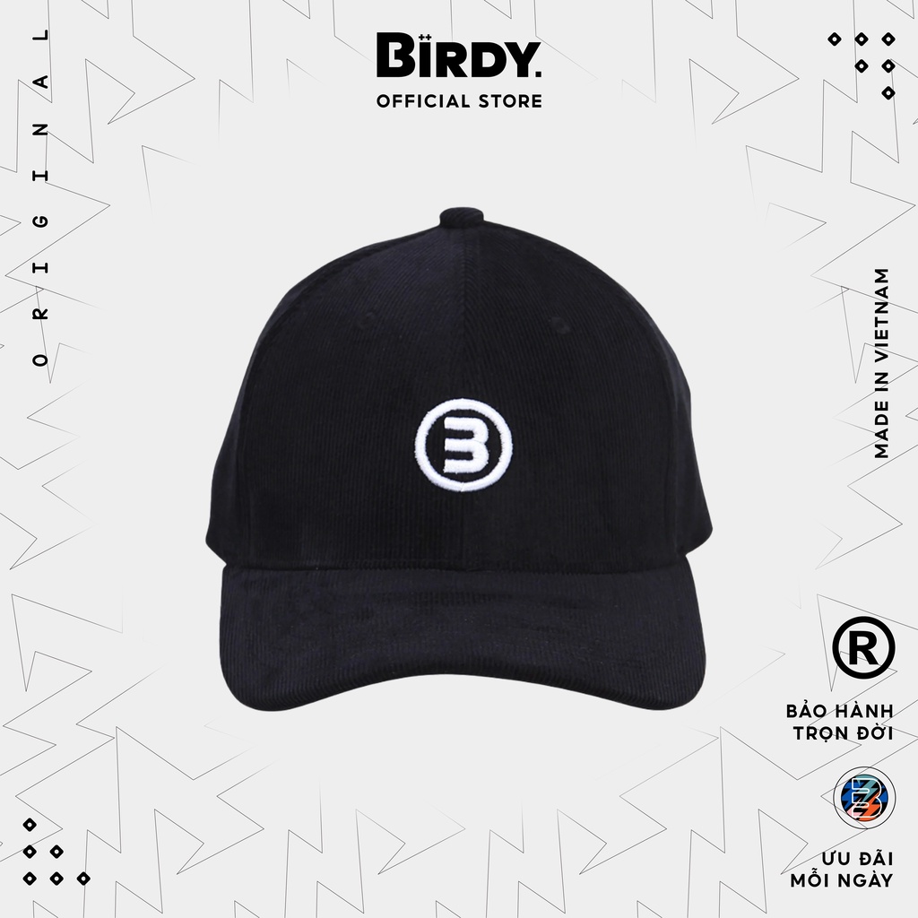 Nón thời trang nam nữ unisex Birdybag logo basic velvet cap chất liệu nhung tăm