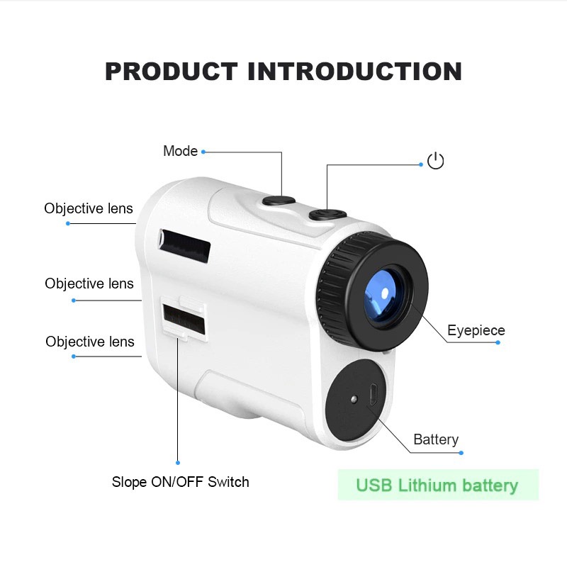 Thiết kế 2023 – Máy laser Đo Khoảng Cách - hiệu chỉnh góc chuyên dụng cho người chơi GOLF