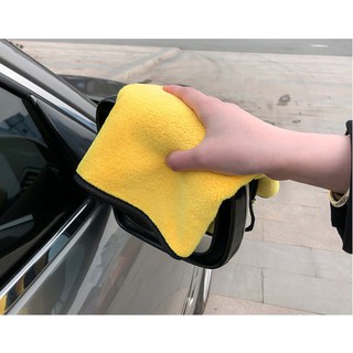 Combo 3 khăn lau xe Microfiber siêu dày,siêu hút nước