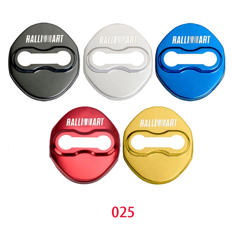 Bộ 4 Khóa Cửa Xe Hơi Trang Trí Nội Thất Cho Mitsubishi Ralliart Pajero Sport Outlander ASX Lancer EX Eclipse Cross