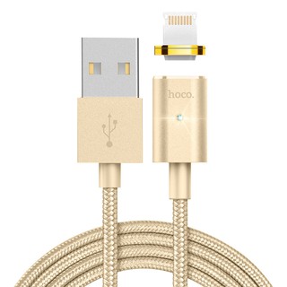Cáp Sạc Từ Hít Nam Châm Cổng Lightning Hoco U16 (Vàng)