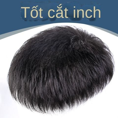 Tóc giả tóc thật toàn bộ người ngắn nam kiểu tự nhiên bồng bềnh trên đỉnh đầu bổ sung vô hình không dấu vết
