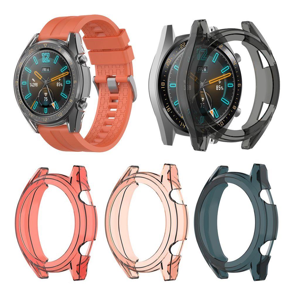 Ốp Bảo Vệ Bằng TPU Mềm Trong Suốt 46mm Cho Đồng Hồ Huawei Watch GT Active / GT 2