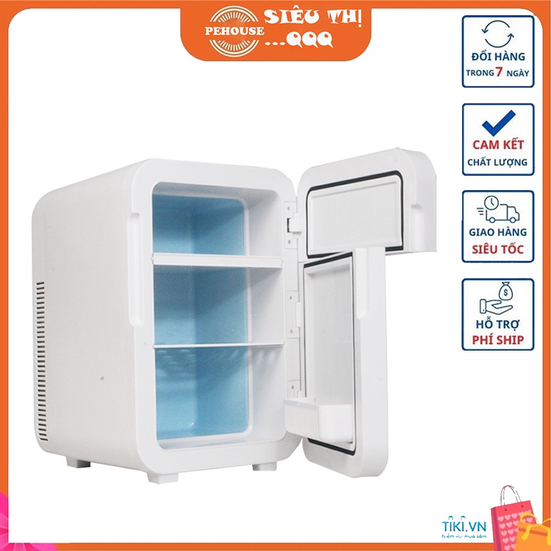 Tủ lạnh mini 20 lít 2 cánh mở bảng điện tử điều chỉnh nhiệt độ nóng lạnh 2 chiều