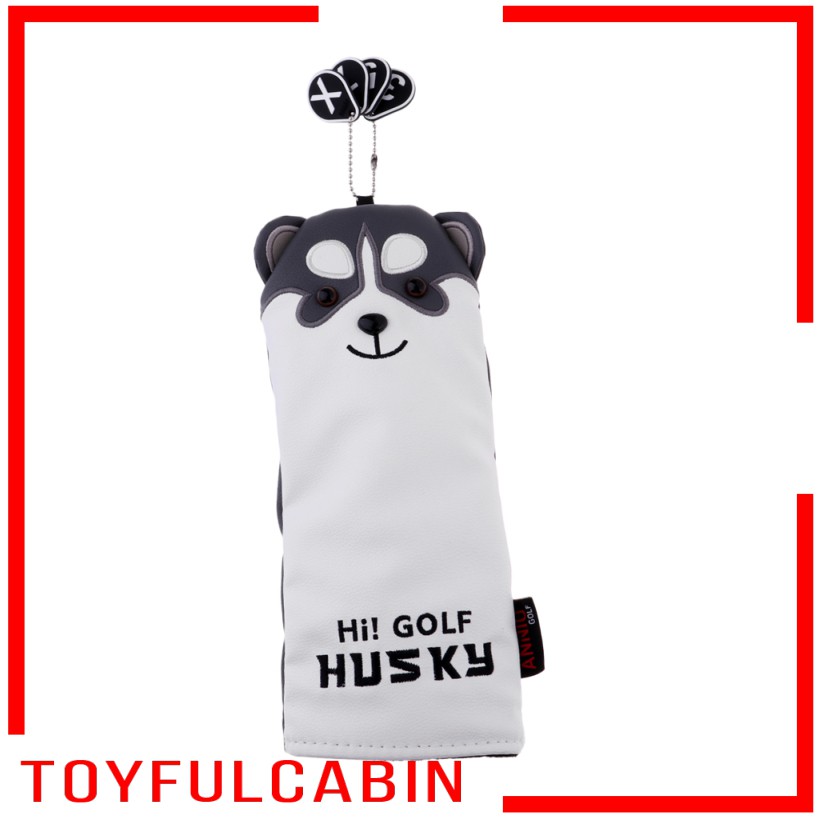 Vỏ Bọc Đầu Gậy Đánh Golf Bằng Gỗ In Họa Tiết Chú Chó Dễ Thương