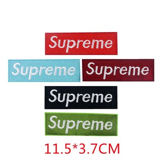 Miếng dán ủi quần áo thêu chữ Supreme cực cá tính