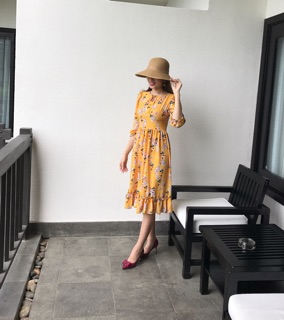 Đầm xoè lụa Thái Tuấn