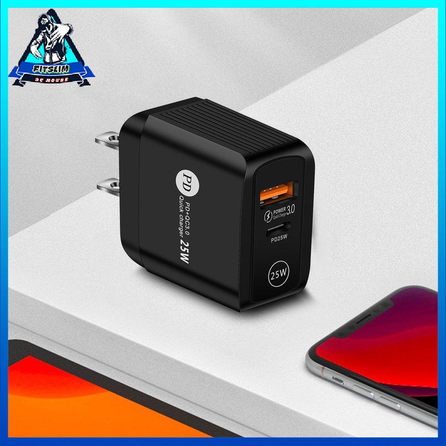 Bộ chuyển đổi bộ sạc USB C 25W Bộ sạc nhanh PD Type C Bộ chuyển đổi sạc QC 3.0 [8/16]