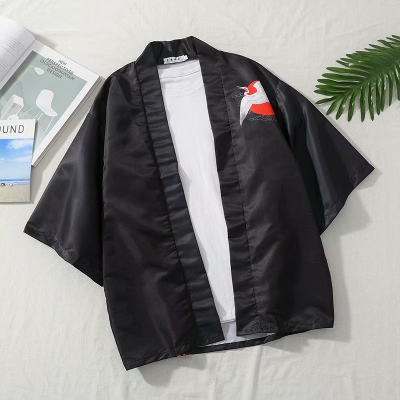 Youth Fashion Short Sleeve Kimno Jacket