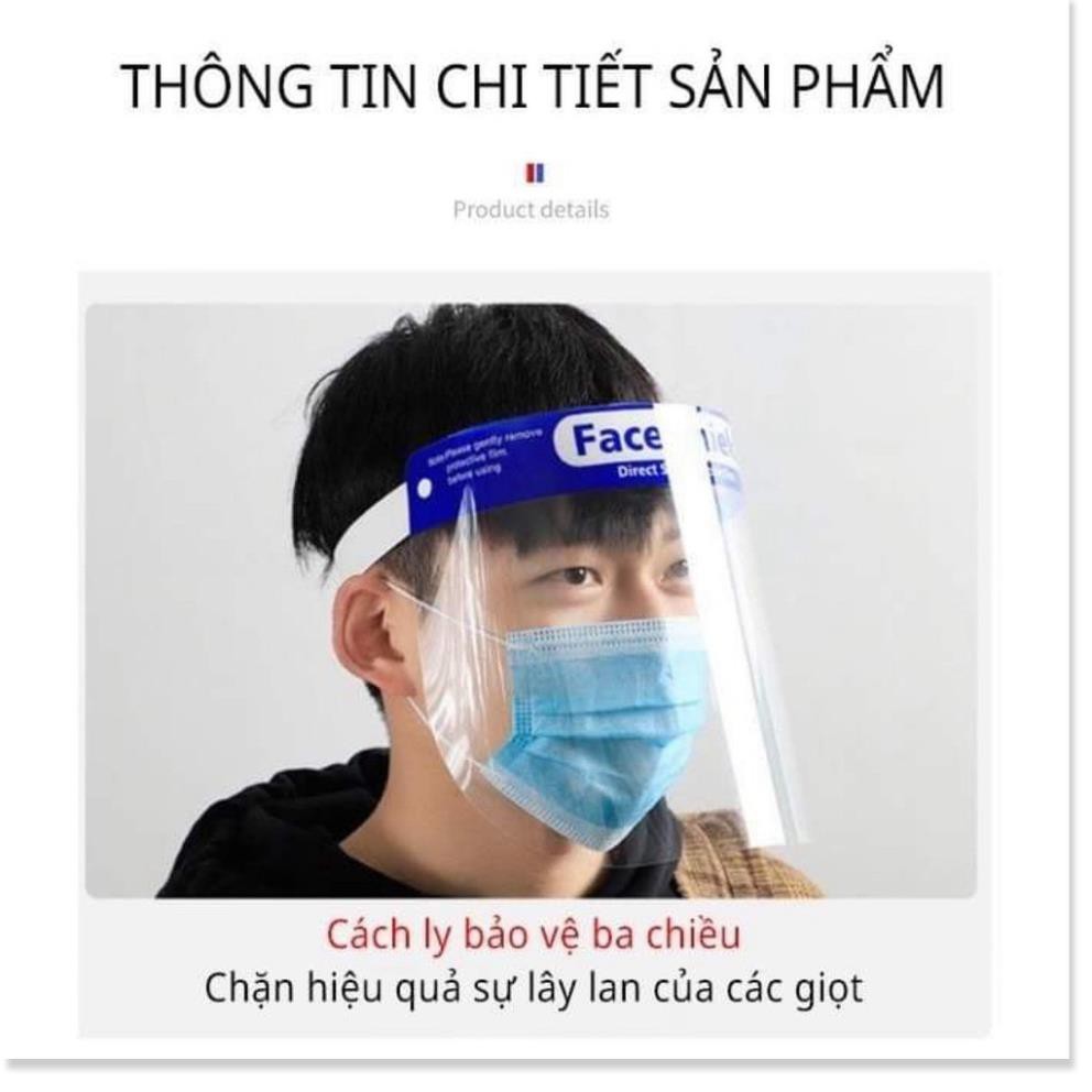 [TÂN BÌNH - GIAO HOẢ TỐC] Kính chống giọt bắn Face Shield trong suốt không mờ an toàn chống dịch