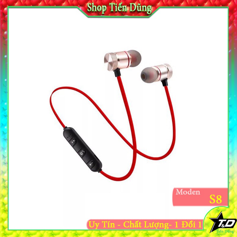 Tai nghe giá rẻ Sport Headset s8- Tai nghe bluetooth không dây làm bạn hài lòng- Tai nghe có mic kiểu dáng tai nghe xin