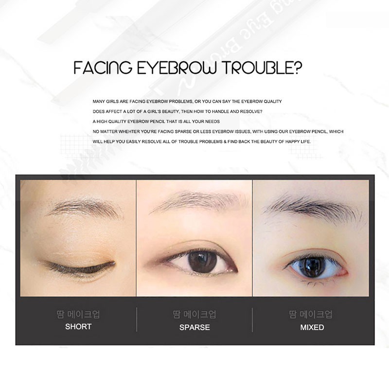 [Hàng mới về] Chì Kẻ Lông Mày Lameila Hai Đầu Xoay Chống Thấm Nước | BigBuy360 - bigbuy360.vn