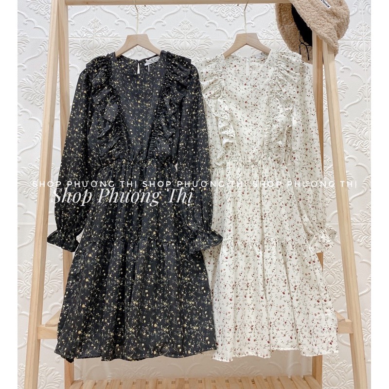  Váy hoa nhí vintage bèo xinh 2 màu mới về siêu hot (hàng sẵn) | BigBuy360 - bigbuy360.vn