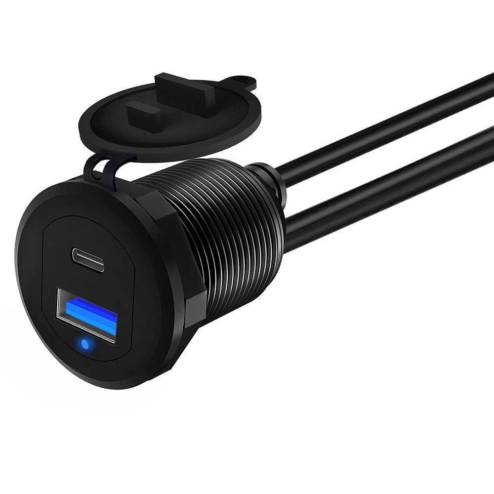 Dây Cáp Nối Dài Chống Thấm Nước Gắn Đèn LED Báo Hiệu Cho Xe Tải / Tàu Thuyền /