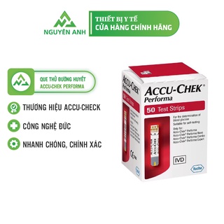Que thử đường huyết Accu-Chek Performa độ chính xác 99% khi đo đường huyết (50 Que) - Y Tế Nguyên Anh
