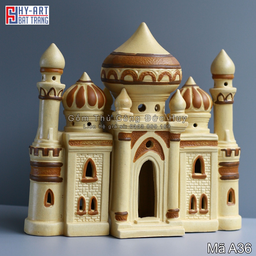 Lâu đài size lớn phụ kiện trang trí bể cá, hồ cá, hòn non bộ