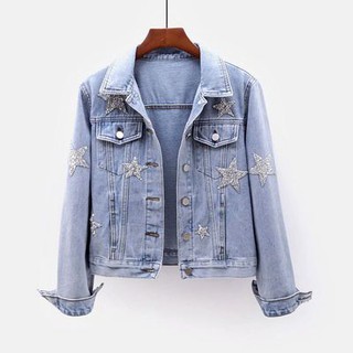 Áo khoác denim nữ ngắn đoạn