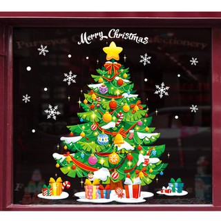 decal dán tường và dán kính noel 03