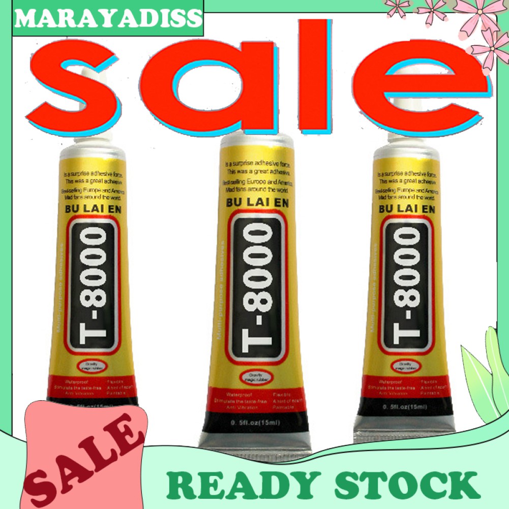 (Hàng Mới Về) Keo Dán Màn Hình Điện Thoại Di Động 15 / 50ml T8000 Cao Cấp