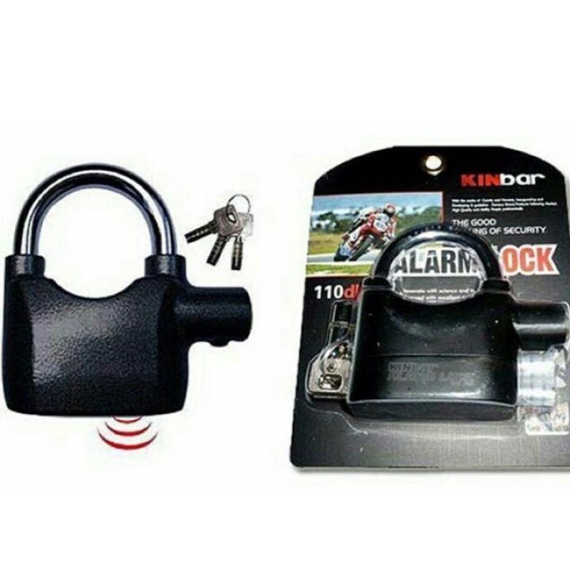 Ổ khóa báo động chống trộm Kinbar cao cấp màu đen