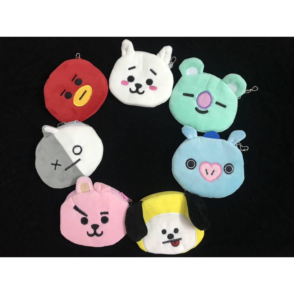 MJJ Ví đựng tiền linh vật KPOP BTS BT21