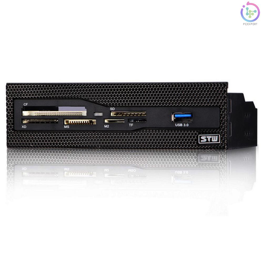 Đầu Đọc Thẻ Nhớ Đa Năng Stw 5.25 Usb 3.0 Hỗ Trợ Cf Xd Ms M2 Tf