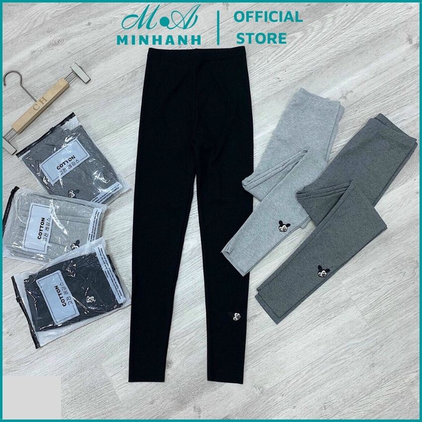 Quần legging len tăm mickey_legging body siêu co giãn-MINHANH.OFFICIAL.STORE