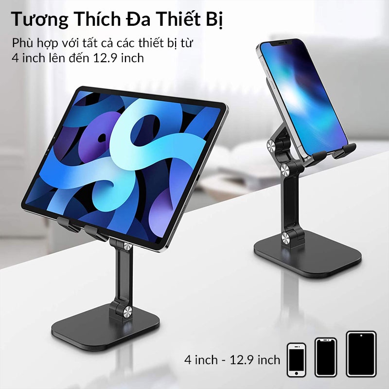 Giá Đỡ Điện Thoại RETRO Stand Điều Chỉnh Đa Gốc Độ, Có Thể Gấp Gọn Dùng Để Học Online, Xem Phim, Facetime, Tiktok, Live