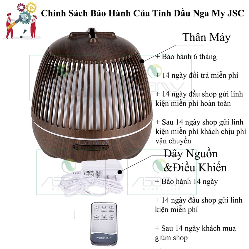 Máy Xông Tinh Dầu Lồng Chim Bù Ẩm Phòng Điều Hòa Khuếch Tán Tinh Dầu Thơm Không Gian Phòng Ngủ Spa Nhà Hàng Khách Sạn