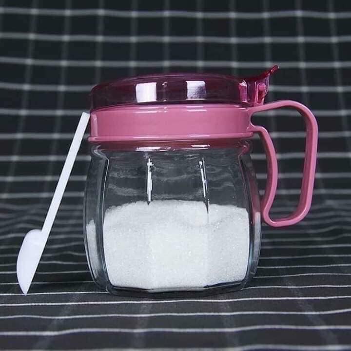 BỘ GIA VỊ THỦY TINH 5 MÓN CÓ TAY CẦM