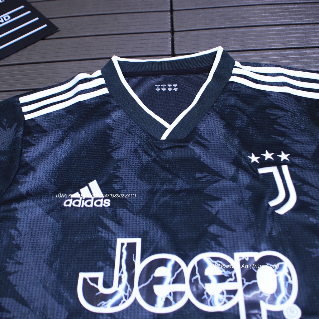 Bộ quần áo đá banh CLB Juventus màu đen mùa 2022/2023 hàng cao cấp Thailand