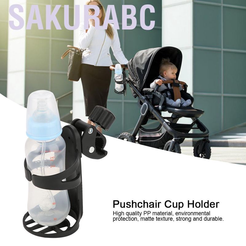 Sakurabc Holder for Bicycle Bike Baby Stroller Rotation Drink Bottle Rack 360 Degree Cup