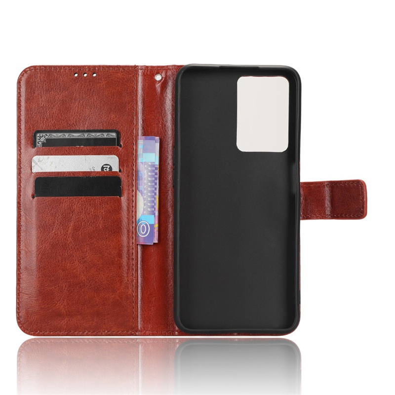 Ốp Điện Thoại Da PU Kiểu Ví Đế Lật Có Đế Cho OPPO A57 4G OPPO A57 4G