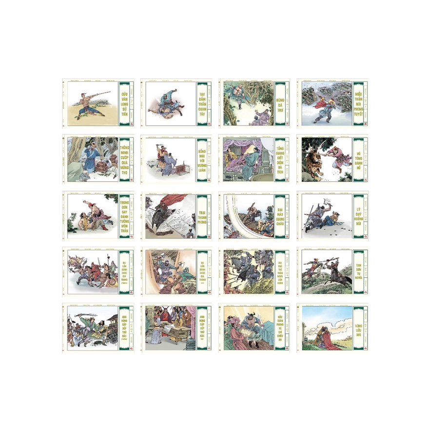 Sách - Truyện Tranh Liên Hoàn Họa Thủy Hử (Trọn Bộ 20 Cuốn)