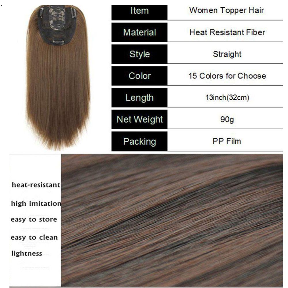 Maxg Toupees Kẹp Tóc Tạo Kiểu Làm Đẹp Che Phủ Hói Đầu Dành Cho Bạn Nữ