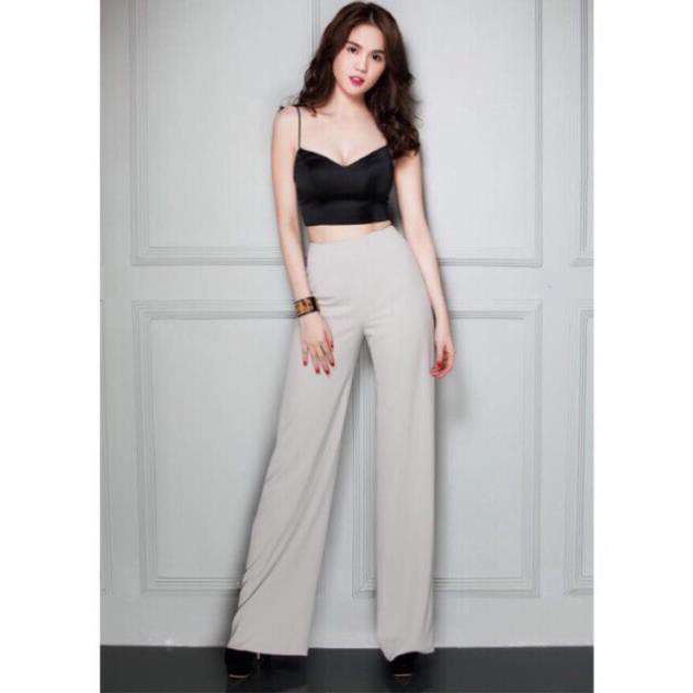 Mặc là mê Quần culottes dáng dài chất liệu tuyết mưa