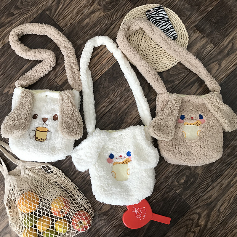 Túi Đeo Chéo Hình Thỏ Bông Dễ Thương Cho Nữ | BigBuy360 - bigbuy360.vn