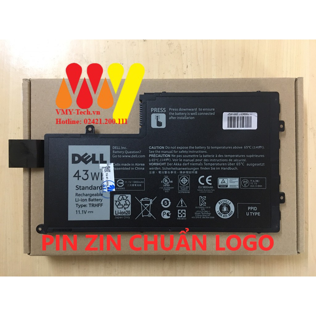 Pin laptop Dell Inspiron 15-5542 5545 5547 5548 (ZIN)- 3 CELL