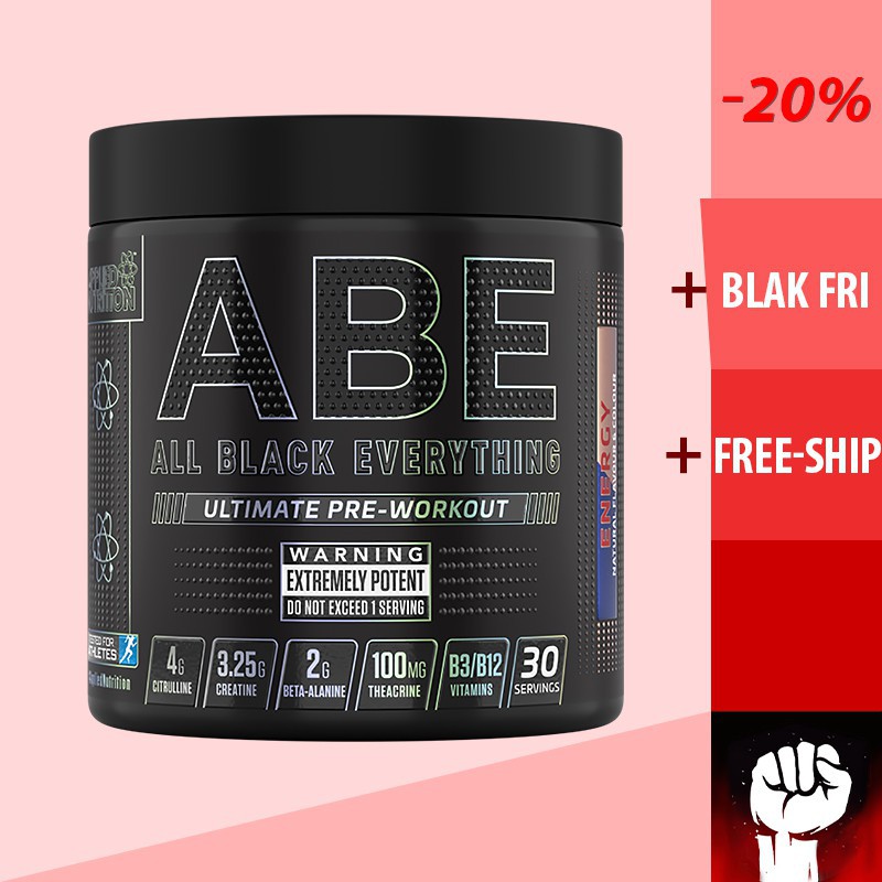 ABE PRE-WORKOUT - Tăng Sức Mạnh Trước Tập Luyện [30 Lần Dùng] - Chính Hãng Muscle Fitness